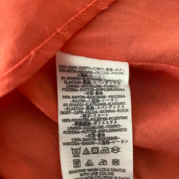 Free People Large Sleeveless Tank Swing Dress Red Orange Zebra Sleeveless - Picture 11 of 12